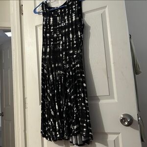 Vintage Black and White  Maxi Dress